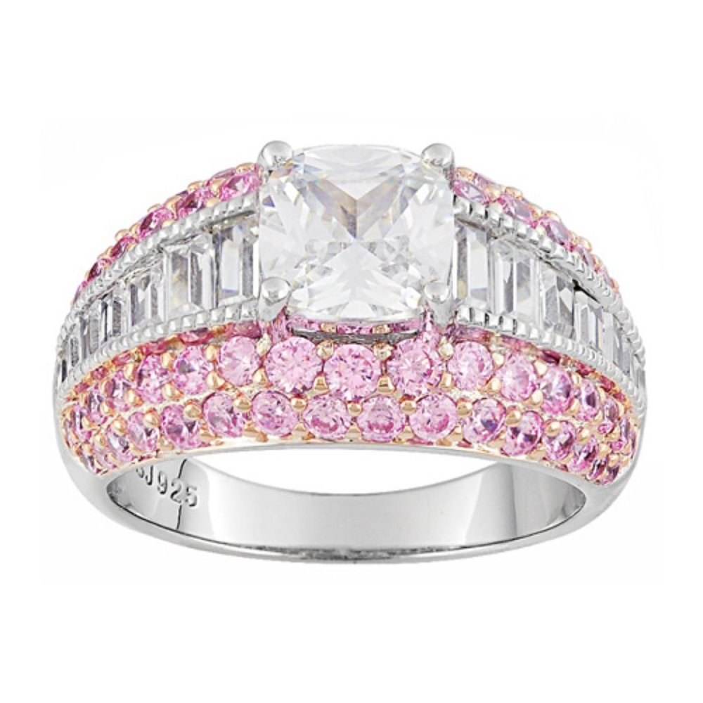 Pretty in Pink White Diamond ring